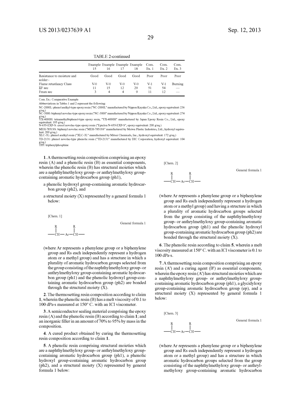 CURABLE RESIN COMPOSITION, CURED PRODUCT THEREOF, PHENOLIC RESIN, EPOXY     RESIN, AND SEMICONDUCTOR SEALING MATERIAL - diagram, schematic, and image 37