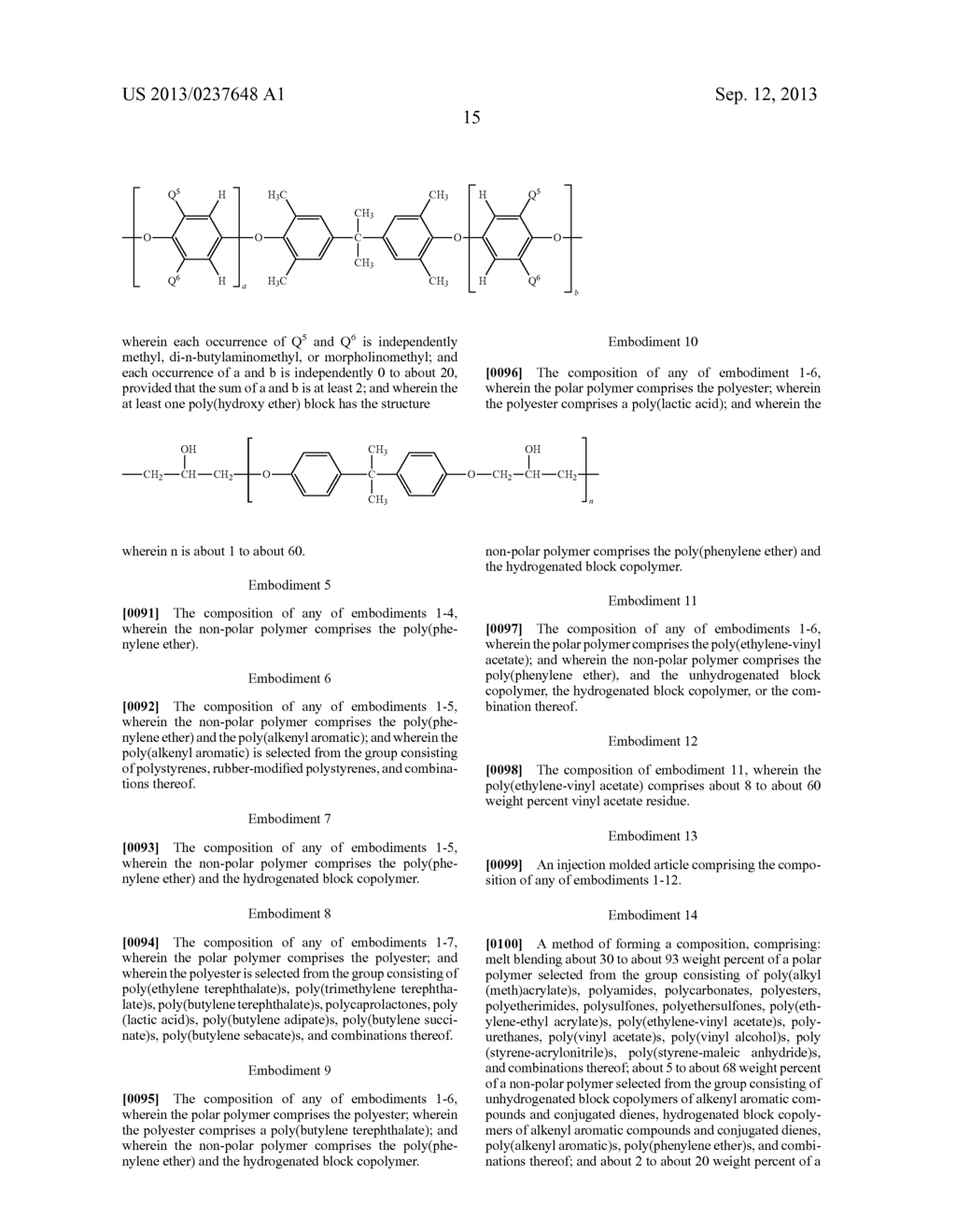 COMPATIBILIZED COMPOSITION, METHOD FOR THE FORMATION THEREOF, AND ARTICLE     COMPRISING SAME - diagram, schematic, and image 19