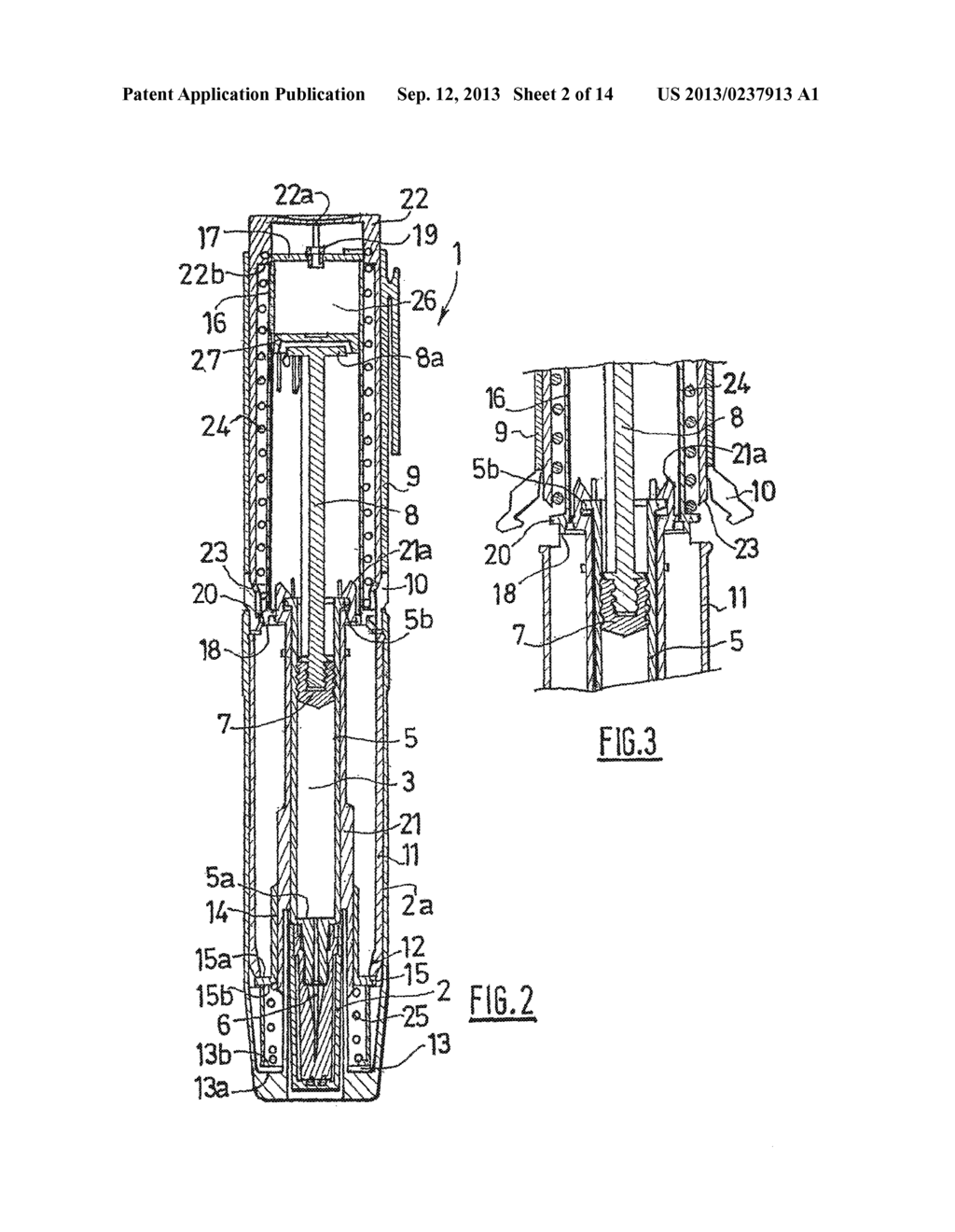 AUTOMATIC INJECTION DEVICE WITH TEMPORIZING MEANS - diagram, schematic, and image 03