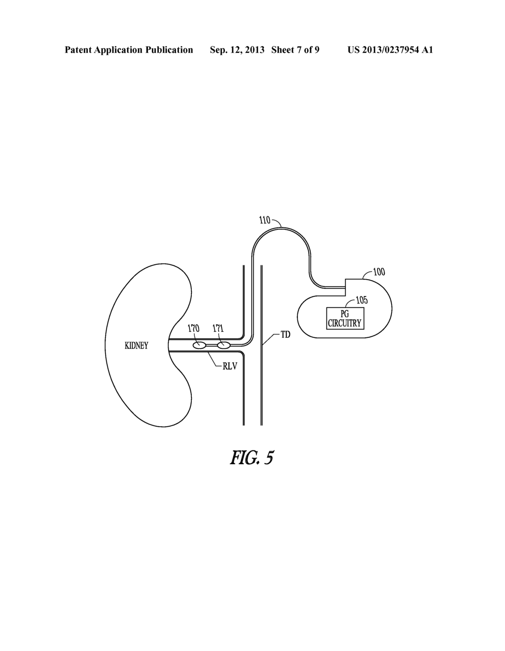 DEVICE AND METHOD FOR MODULATING RENAL FUNCTION - diagram, schematic, and image 08