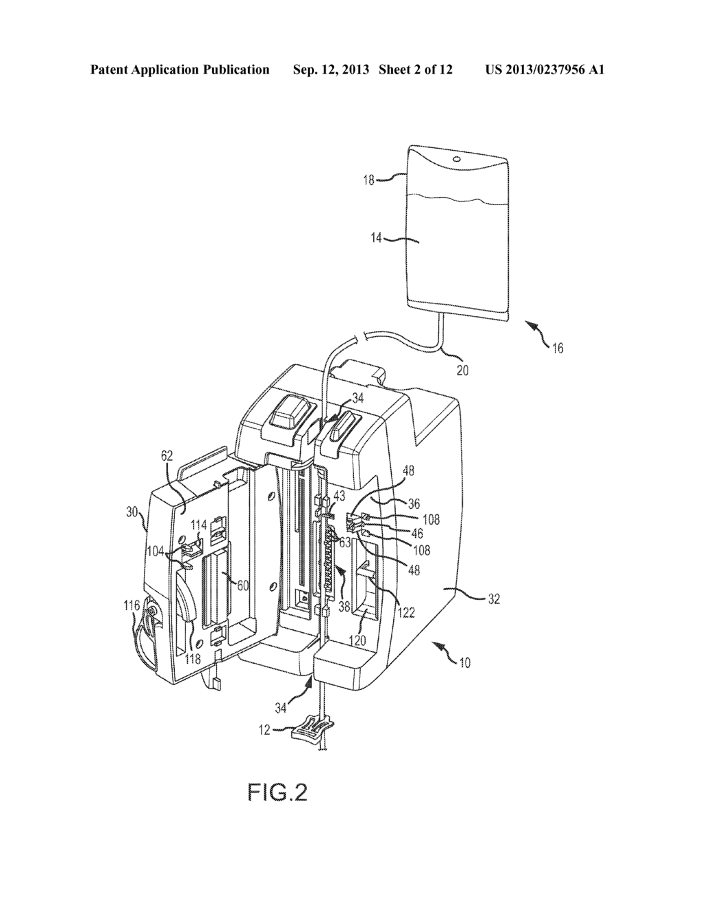 Method of Preventing Free Flow of Fluid from an Infusion Pump - diagram, schematic, and image 03