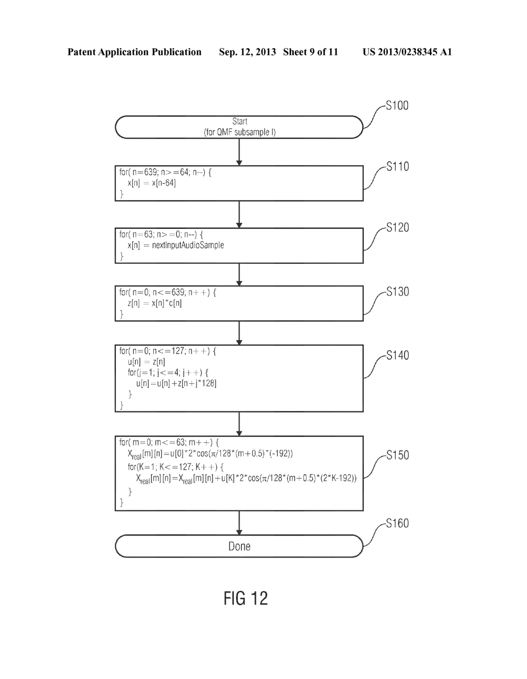 PARTIALLY COMPLEX MODULATED FILTER BANK - diagram, schematic, and image 10