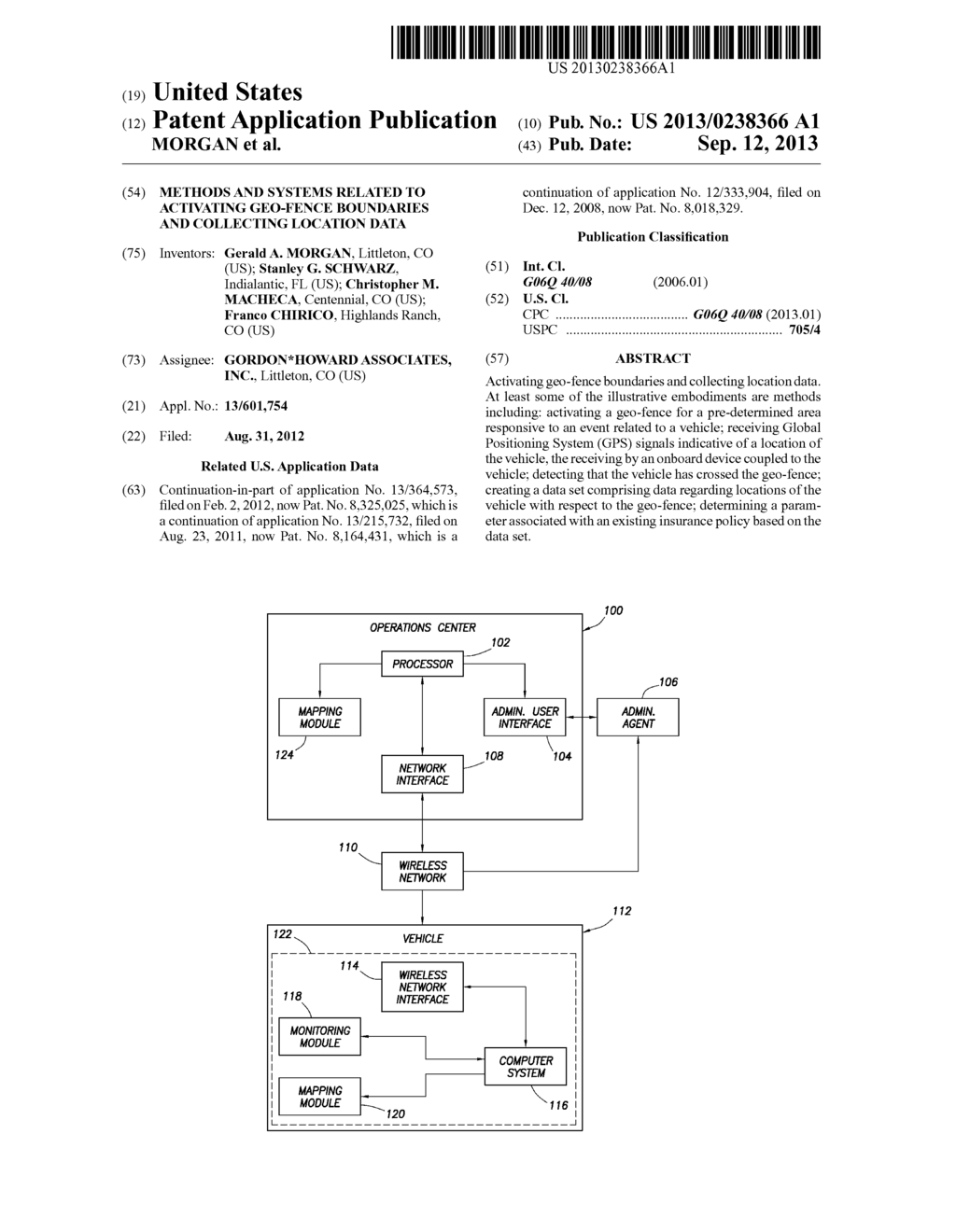 METHODS AND SYSTEMS RELATED TO ACTIVATING GEO-FENCE BOUNDARIES AND     COLLECTING LOCATION DATA - diagram, schematic, and image 01