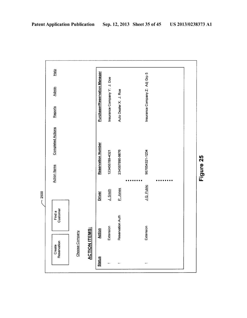 Method and Apparatus for Tracking Repair Facility Performance for Repairs     Relating to Replacement Rental Vehicle Transactions - diagram, schematic, and image 36