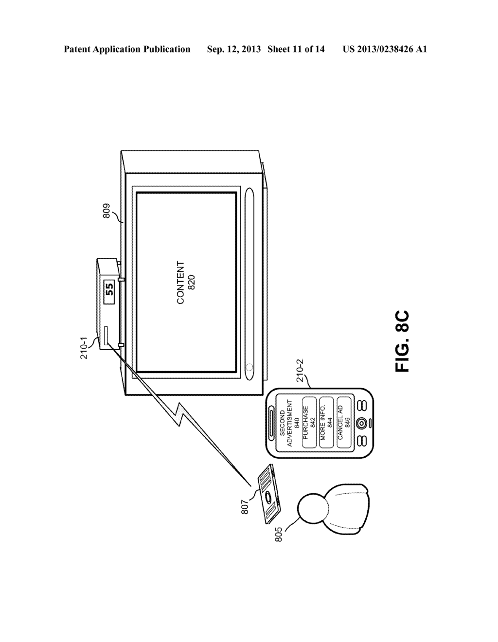 PROVIDING ADVERTISEMENTS VIA MULTIPLE DEVICES - diagram, schematic, and image 12