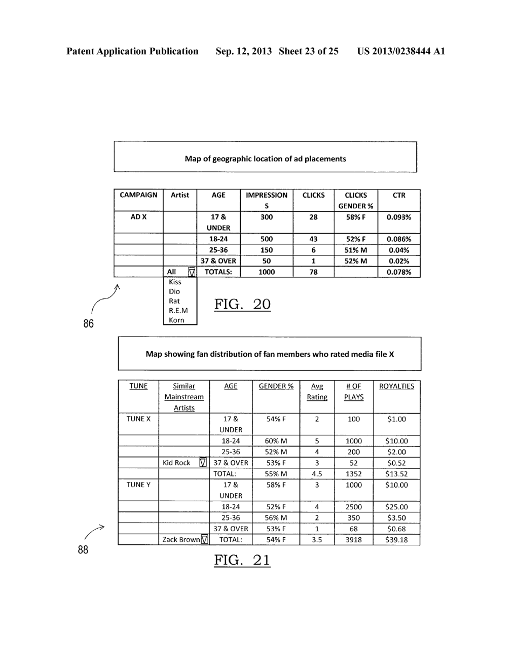 System and Method For Promotion and Networking of at Least Artists,     Performers, Entertainers, Musicians, and Venues - diagram, schematic, and image 24