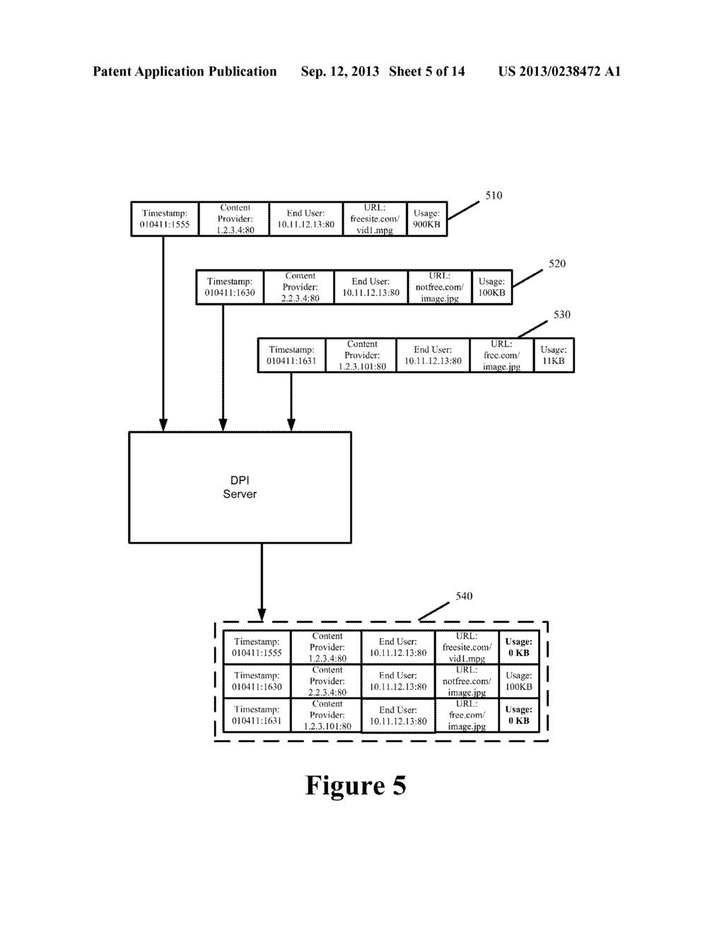 Systems and Methods for Billing Content Providers for Designated Content     Delivered Over a Data Network - diagram, schematic, and image 06