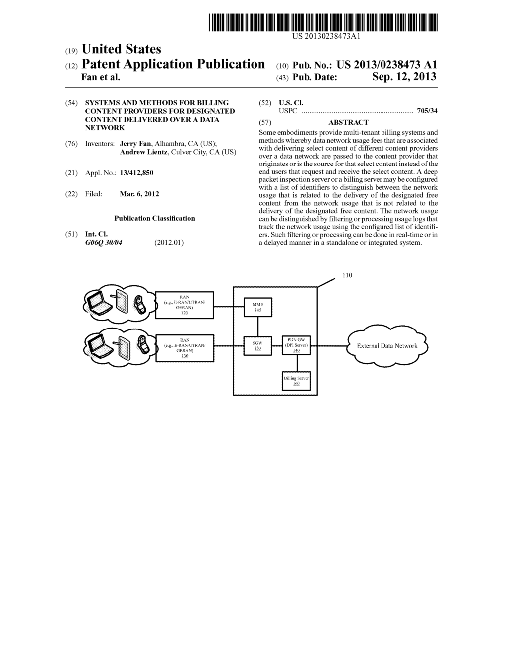 Systems and Methods for Billing Content Providers for Designated Content     Delivered Over a Data Network - diagram, schematic, and image 01