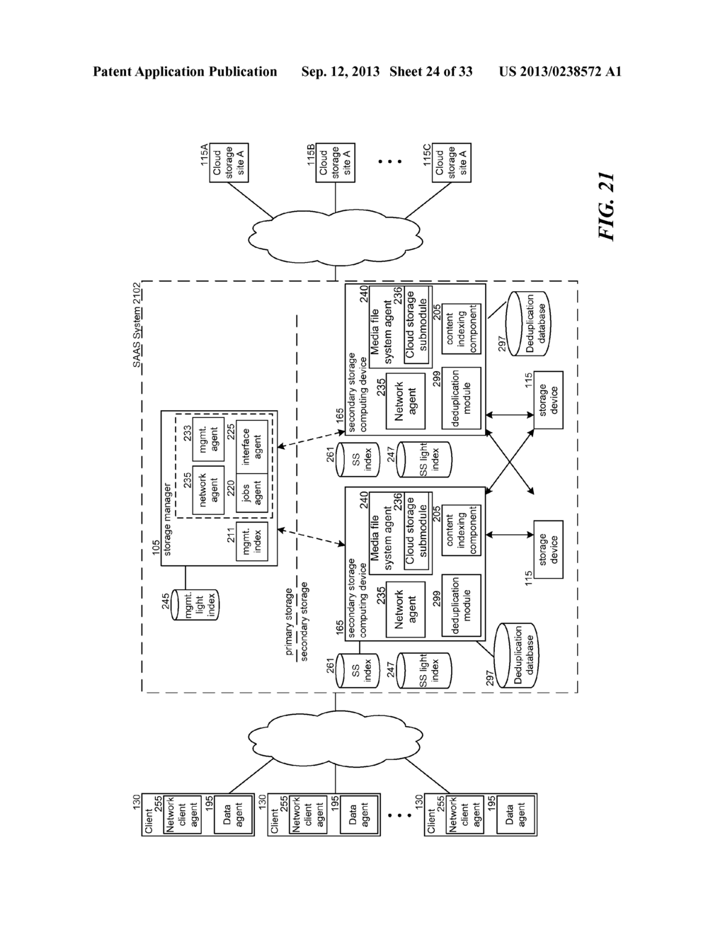 PERFORMING DATA STORAGE OPERATIONS WITH A CLOUD ENVIRONMENT, INCLUDING     CONTAINERIZED DEDUPLICATION, DATA PRUNING, AND DATA TRANSFER - diagram, schematic, and image 25