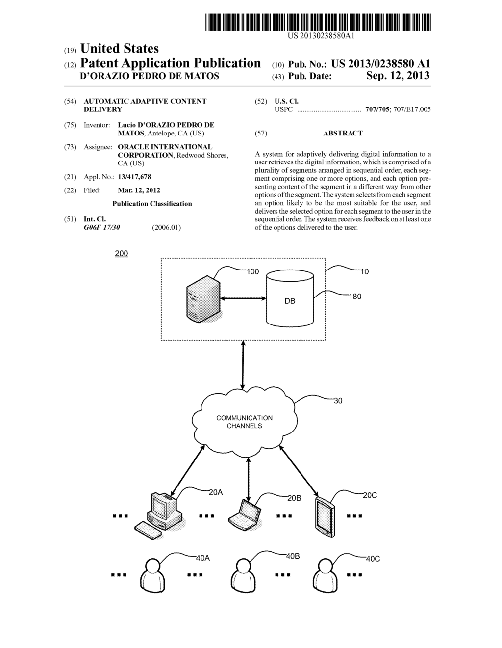 AUTOMATIC ADAPTIVE CONTENT DELIVERY - diagram, schematic, and image 01