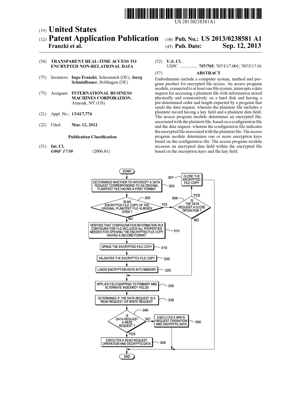 TRANSPARENT REAL-TIME ACCESS TO ENCRYPTED NON-RELATIONAL DATA - diagram, schematic, and image 01