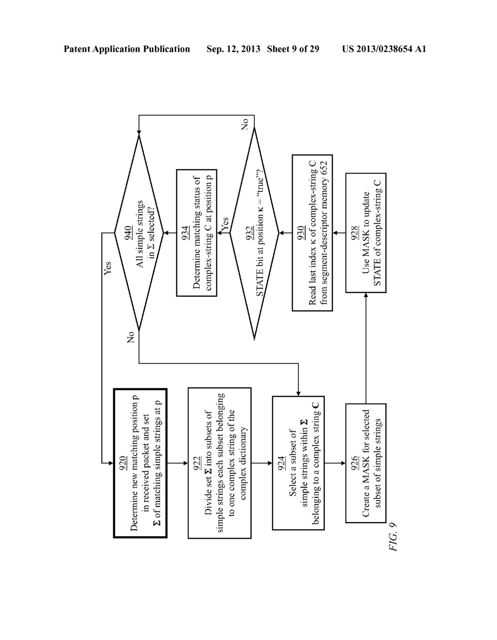 FAST IDENTIFICATION OF COMPLEX STRINGS IN A DATA STREAM - diagram, schematic, and image 10