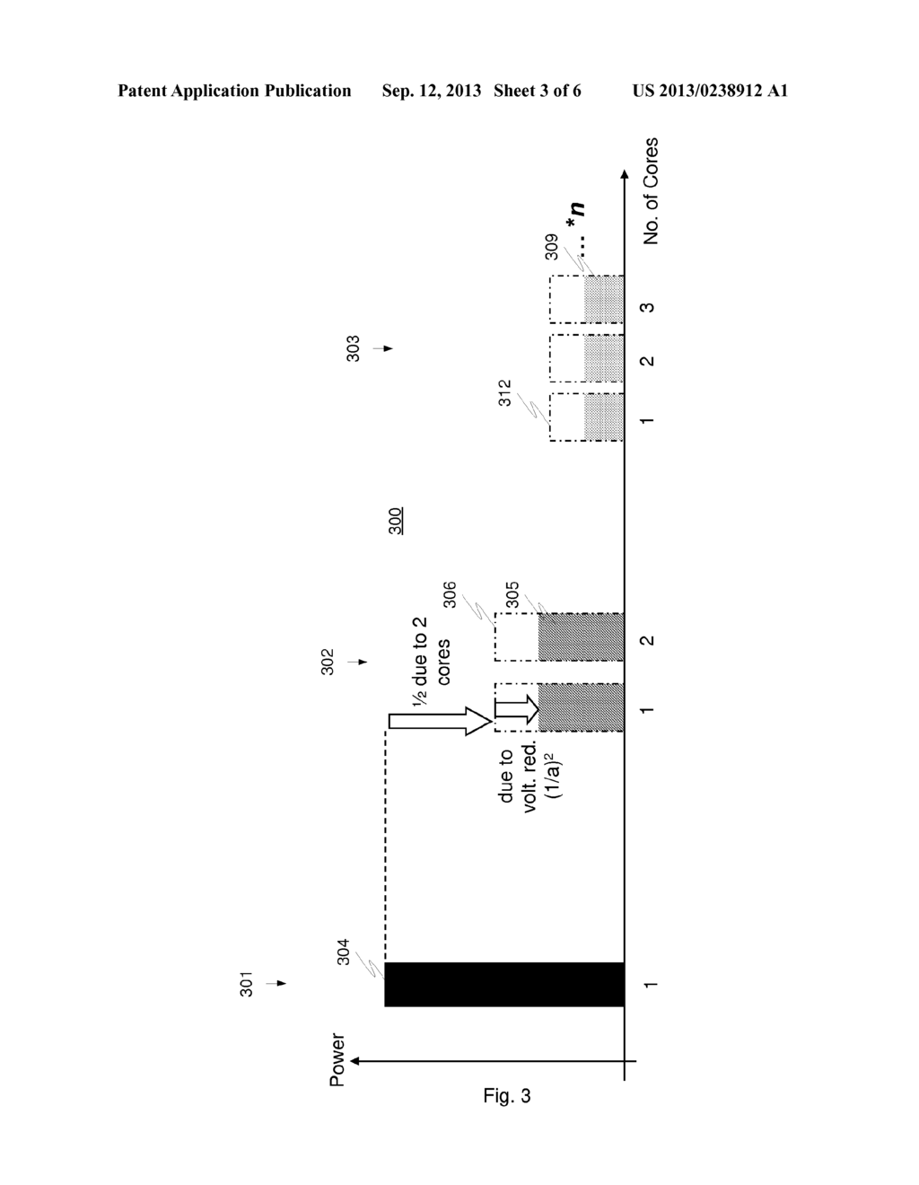 METHOD AND APPARATUS FOR MANAGING POWER IN A MULTI-CORE PROCESSOR - diagram, schematic, and image 04