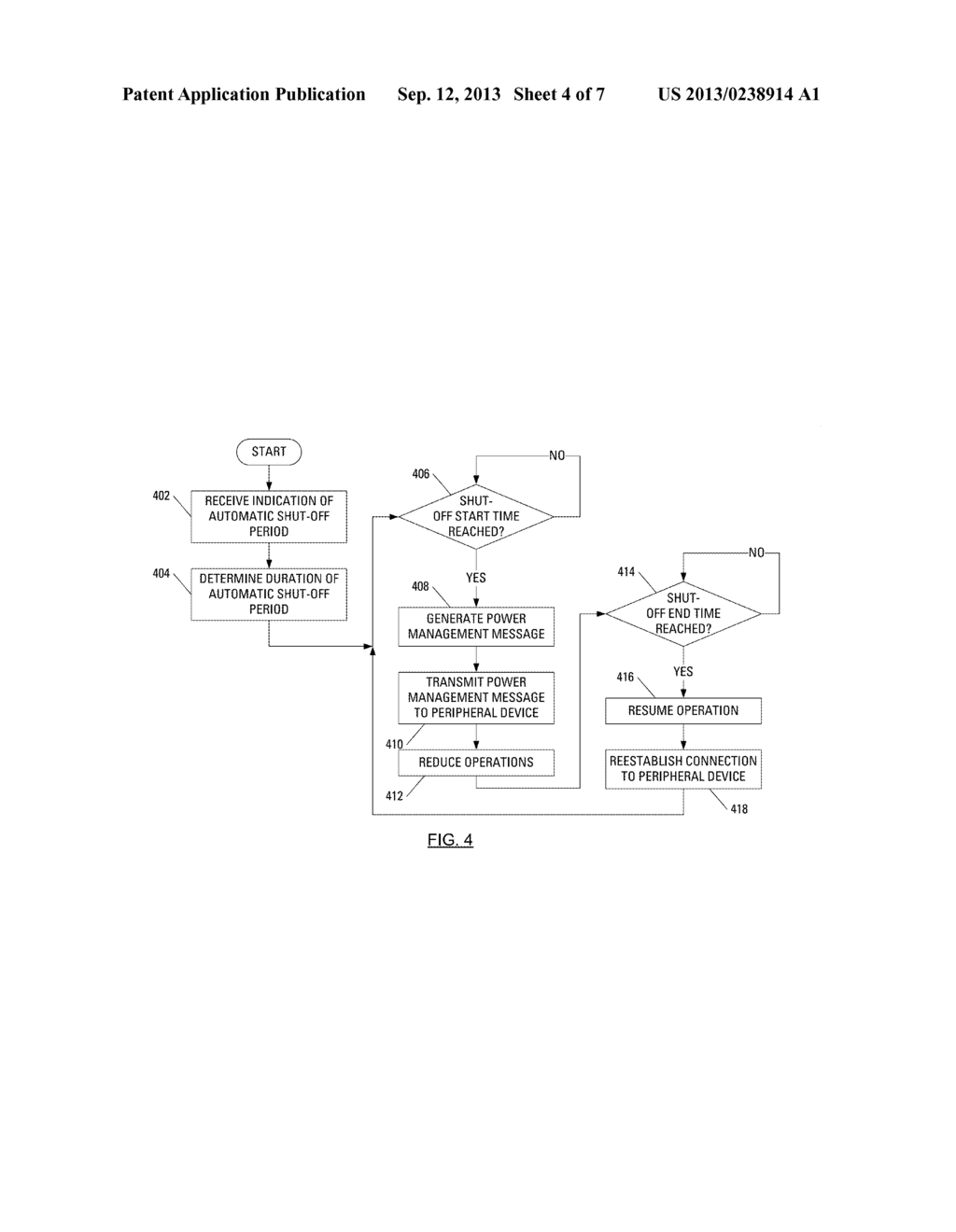 AUTOMATED POWER MANAGEMENT OF A PERIPHERAL DEVICE - diagram, schematic, and image 05