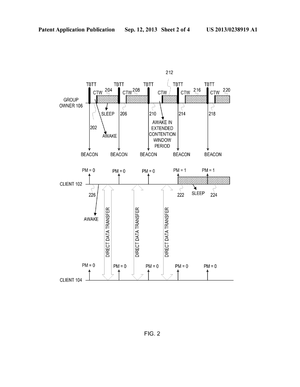 Power Save Mechanism For Peer-to-Peer Communication Networks - diagram, schematic, and image 03