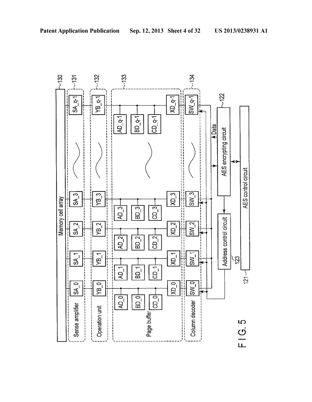 NONVOLATILE SEMICONDUCTOR STORAGE DEVICE HAVING ENCRYPTING ARITHMETIC     DEVICE - diagram, schematic, and image 05