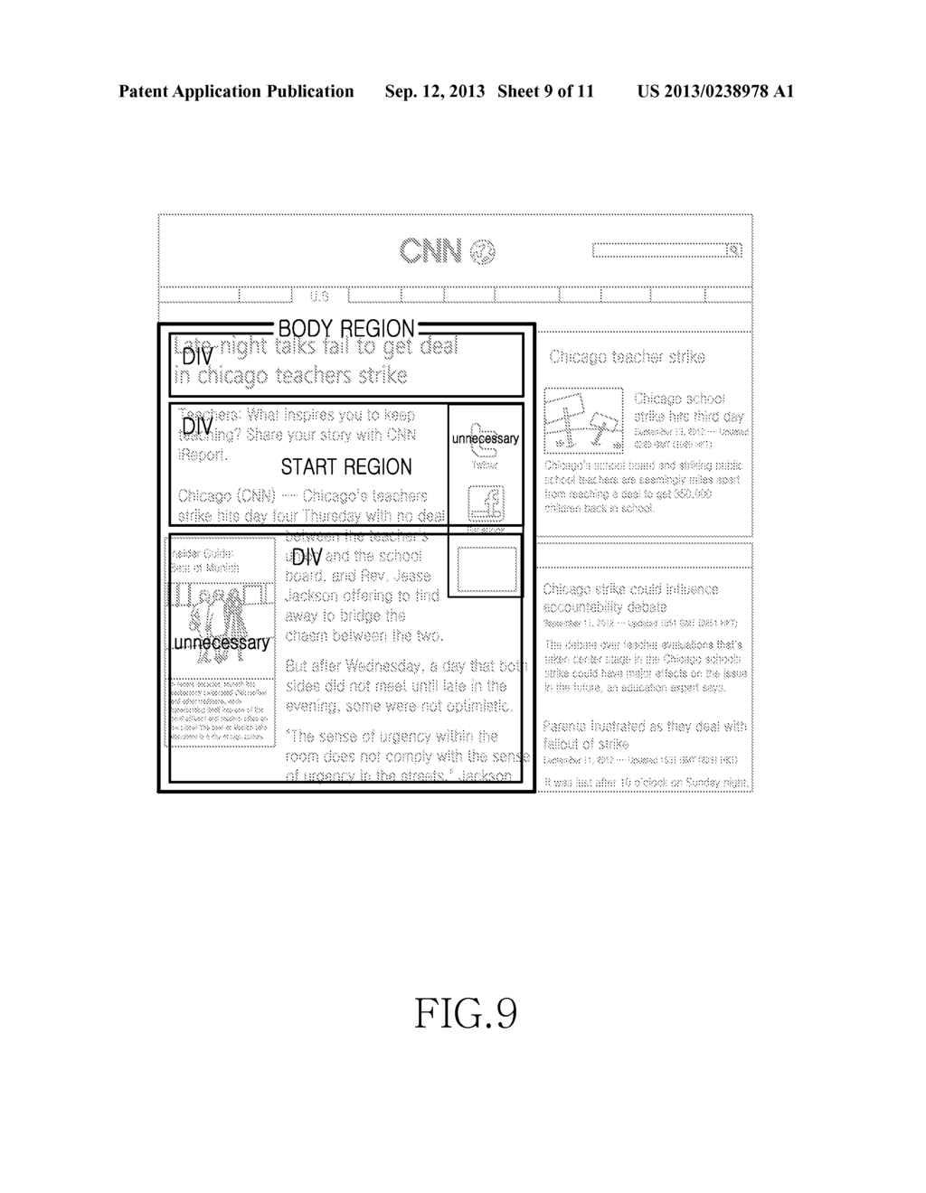 METHOD AND APPARATUS FOR EXTRACTING BODY ON WEB PAGE - diagram, schematic, and image 10