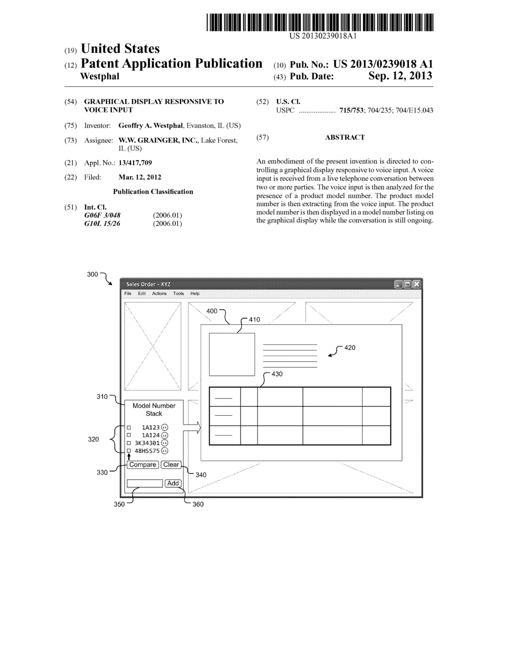 GRAPHICAL DISPLAY RESPONSIVE TO VOICE INPUT - diagram, schematic, and image 01