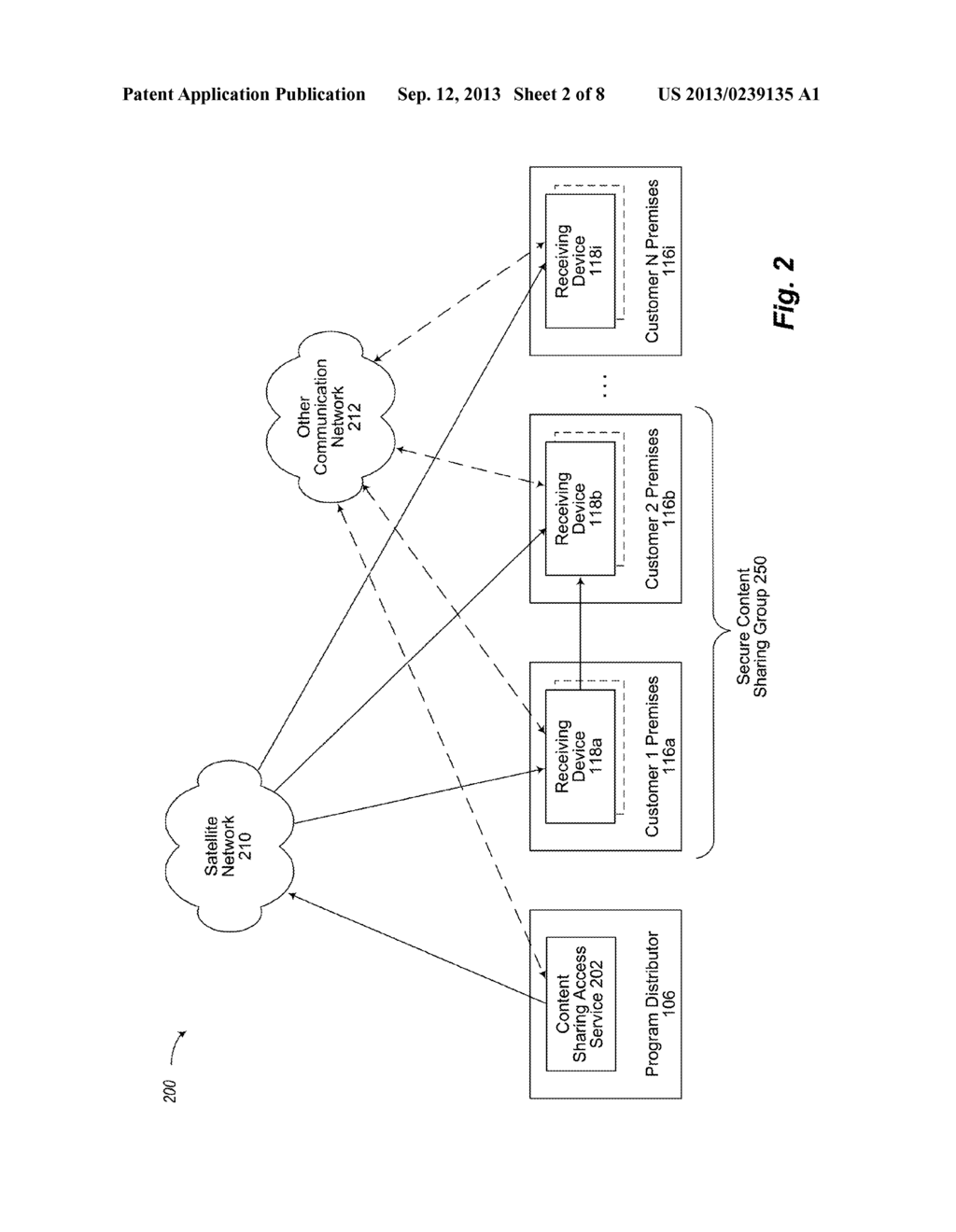 APPARATUS SYSTEMS AND METHODS FOR SECURELY SHARING CONTENT WITH A     PLURALITY OF RECEIVING DEVICES - diagram, schematic, and image 03