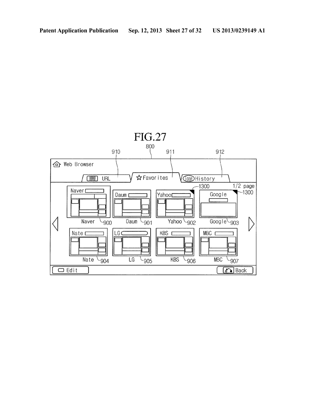 WEB-BROWSING METHOD, AND IMAGE DISPLAY DEVICE USING SAME - diagram, schematic, and image 28