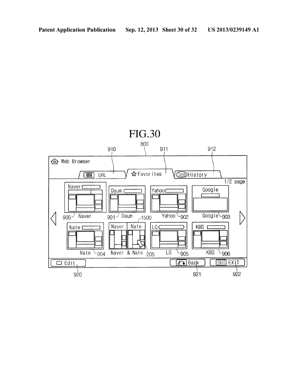 WEB-BROWSING METHOD, AND IMAGE DISPLAY DEVICE USING SAME - diagram, schematic, and image 31