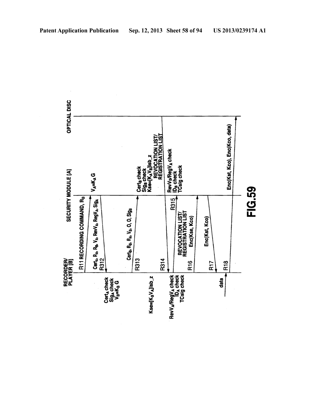 DATA TRANSMITTING SYSTEM AND METHOD, DRIVE UNIT, ACCESS METHOD, DATA     RECORDING MEDIUM, RECORDING MEDIUM PRODUCING APPARATUS AND METHOD - diagram, schematic, and image 59