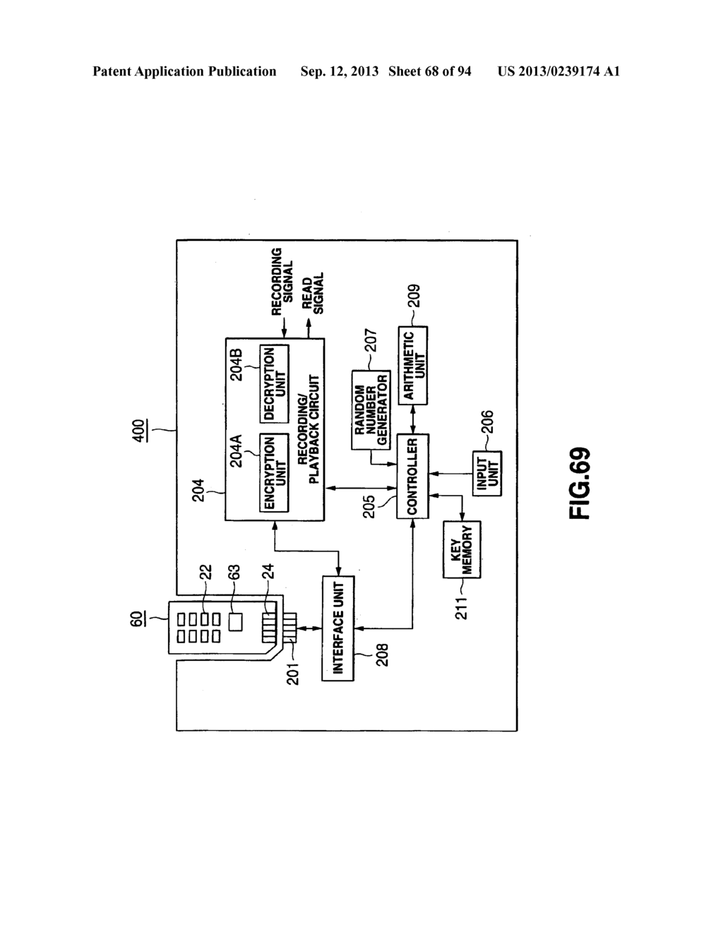 DATA TRANSMITTING SYSTEM AND METHOD, DRIVE UNIT, ACCESS METHOD, DATA     RECORDING MEDIUM, RECORDING MEDIUM PRODUCING APPARATUS AND METHOD - diagram, schematic, and image 69