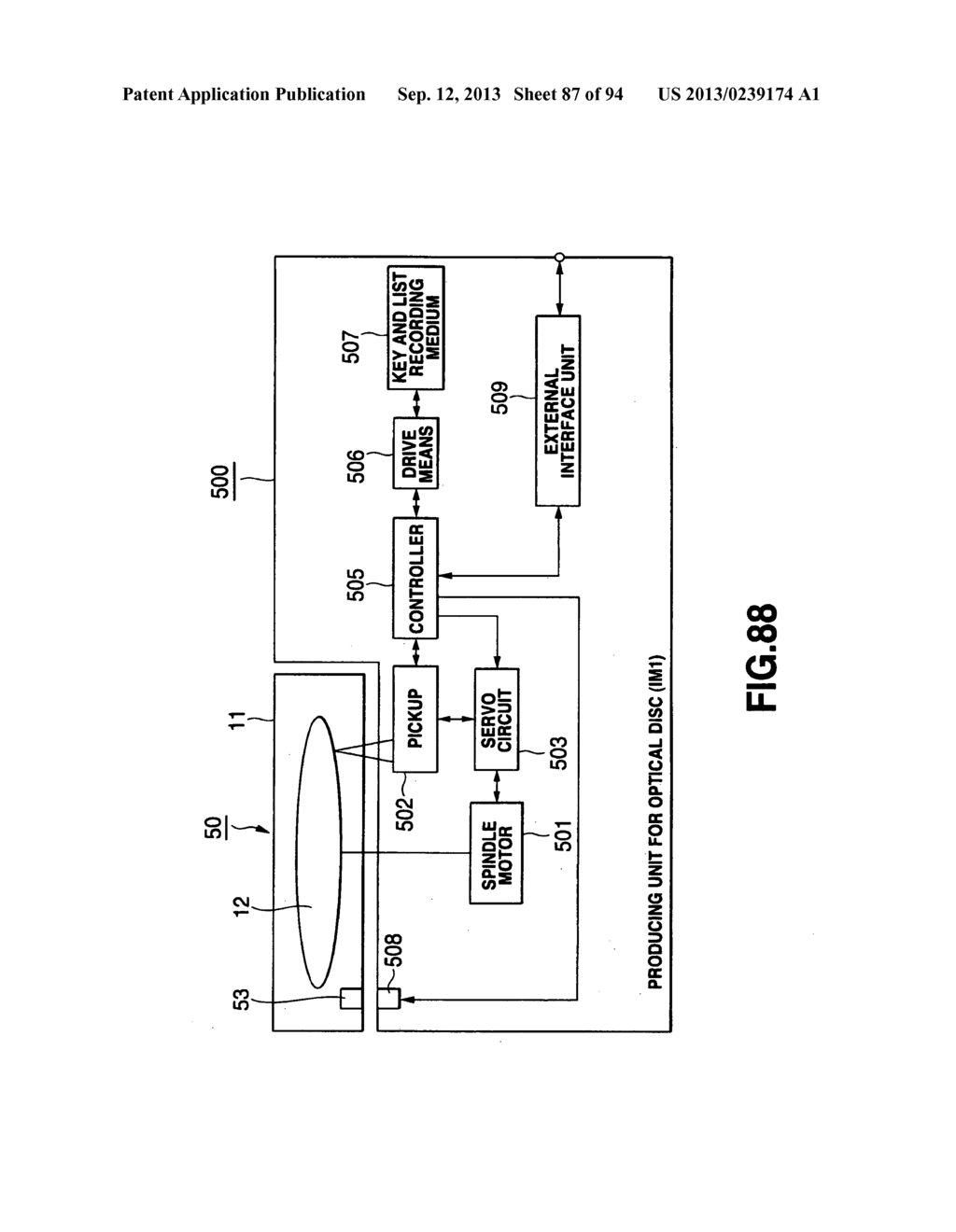 DATA TRANSMITTING SYSTEM AND METHOD, DRIVE UNIT, ACCESS METHOD, DATA     RECORDING MEDIUM, RECORDING MEDIUM PRODUCING APPARATUS AND METHOD - diagram, schematic, and image 88