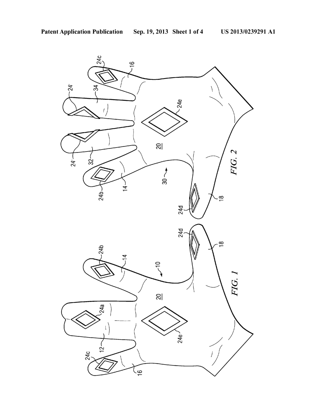 Sports Glove - diagram, schematic, and image 02