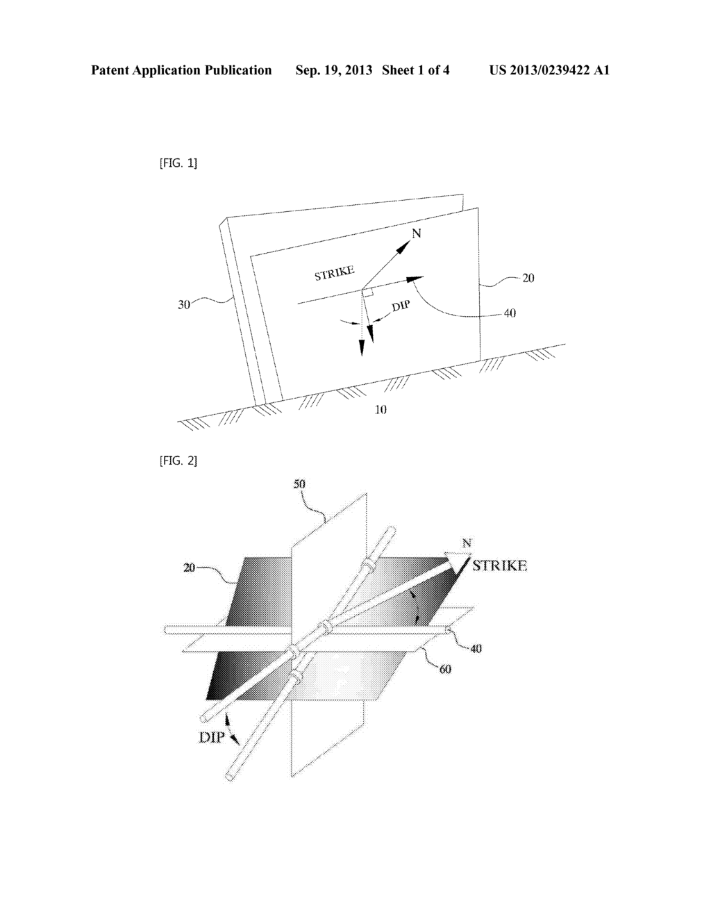 APPARATUS FOR MEASURING GEOLOGIC STRIKE AND DIP - diagram, schematic, and image 02