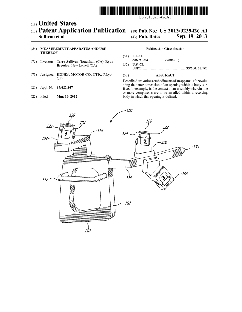 MEASUREMENT APPARATUS AND USE THEREOF - diagram, schematic, and image 01