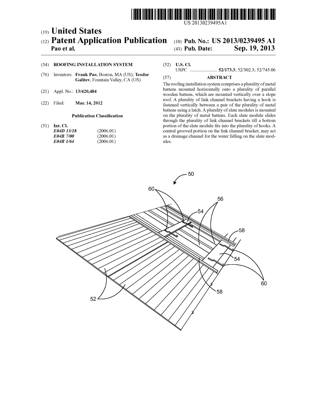 Roofing Installation System - diagram, schematic, and image 01