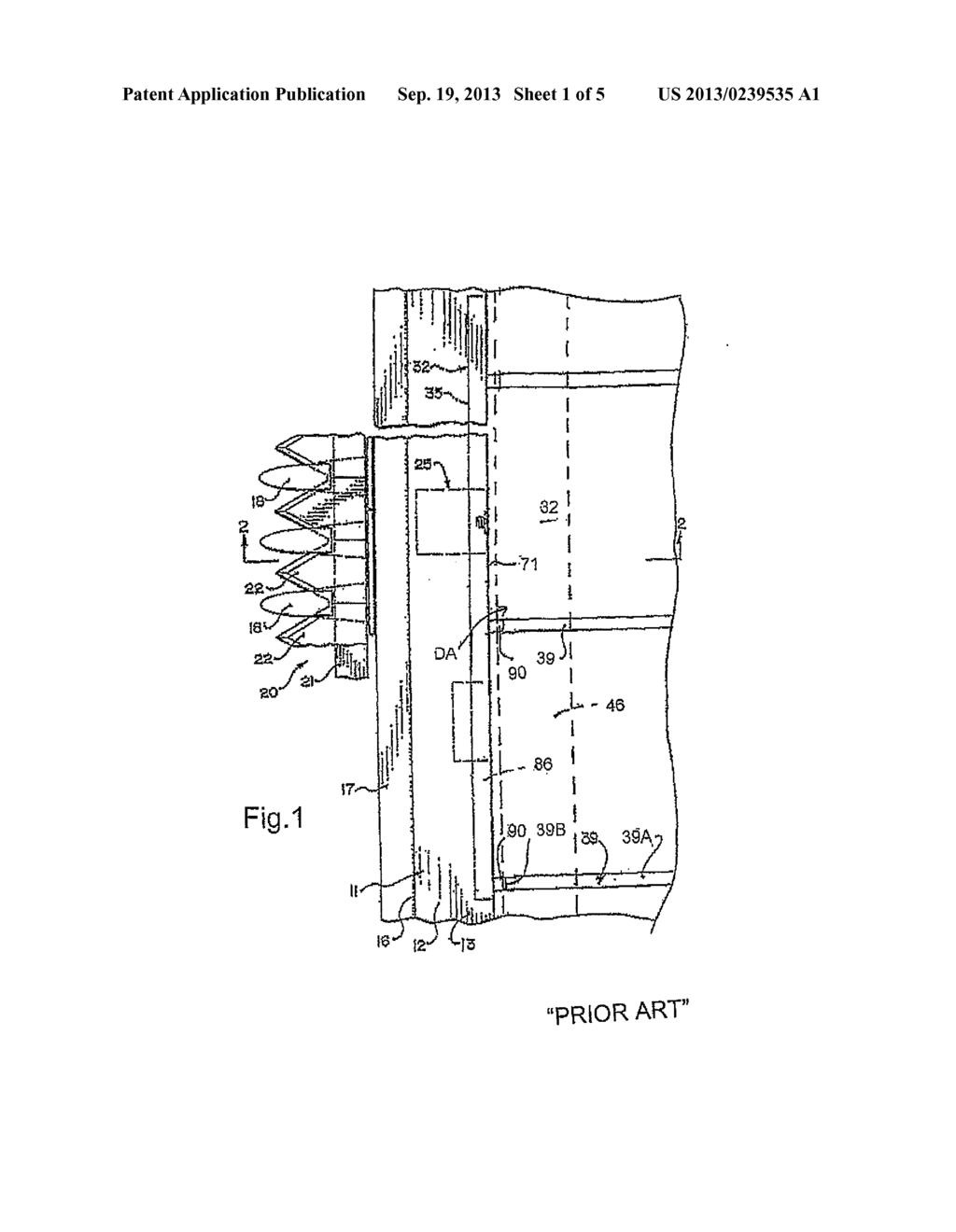 Roller with Ribs for Driving a Crop Conveying Belt - diagram, schematic, and image 02