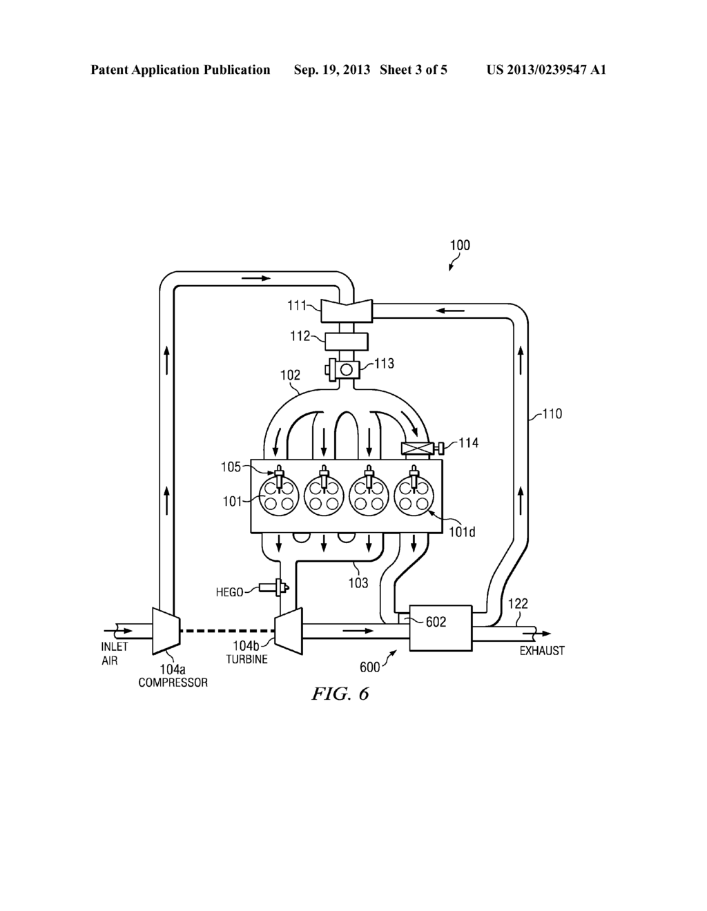 Integrated WGS/ECD Exhaust Treatment Device for Internal Combustion Engine     Having Dedicated EGR - diagram, schematic, and image 04