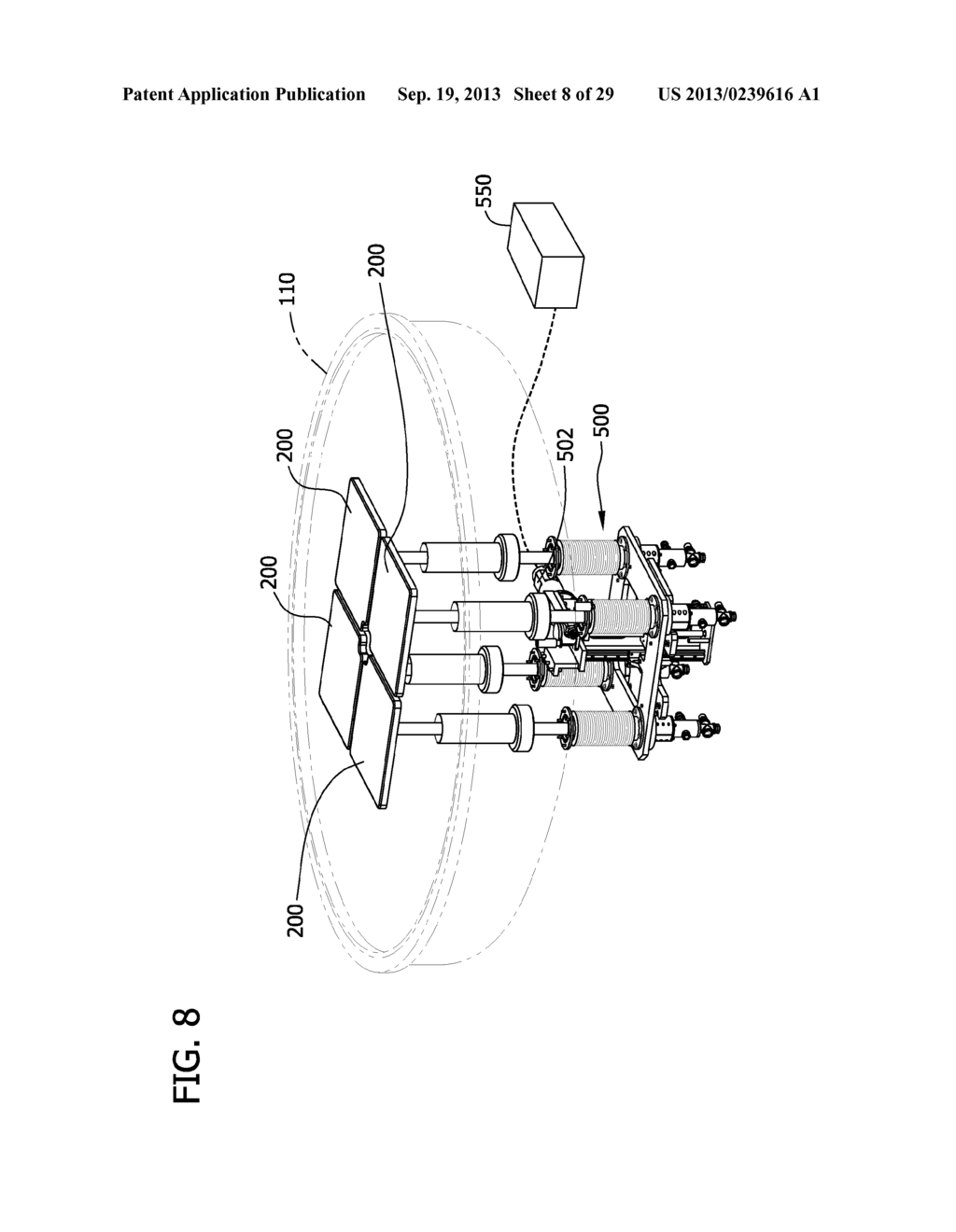 Directional Solidification Furnace Having Movable Heat Exchangers - diagram, schematic, and image 09