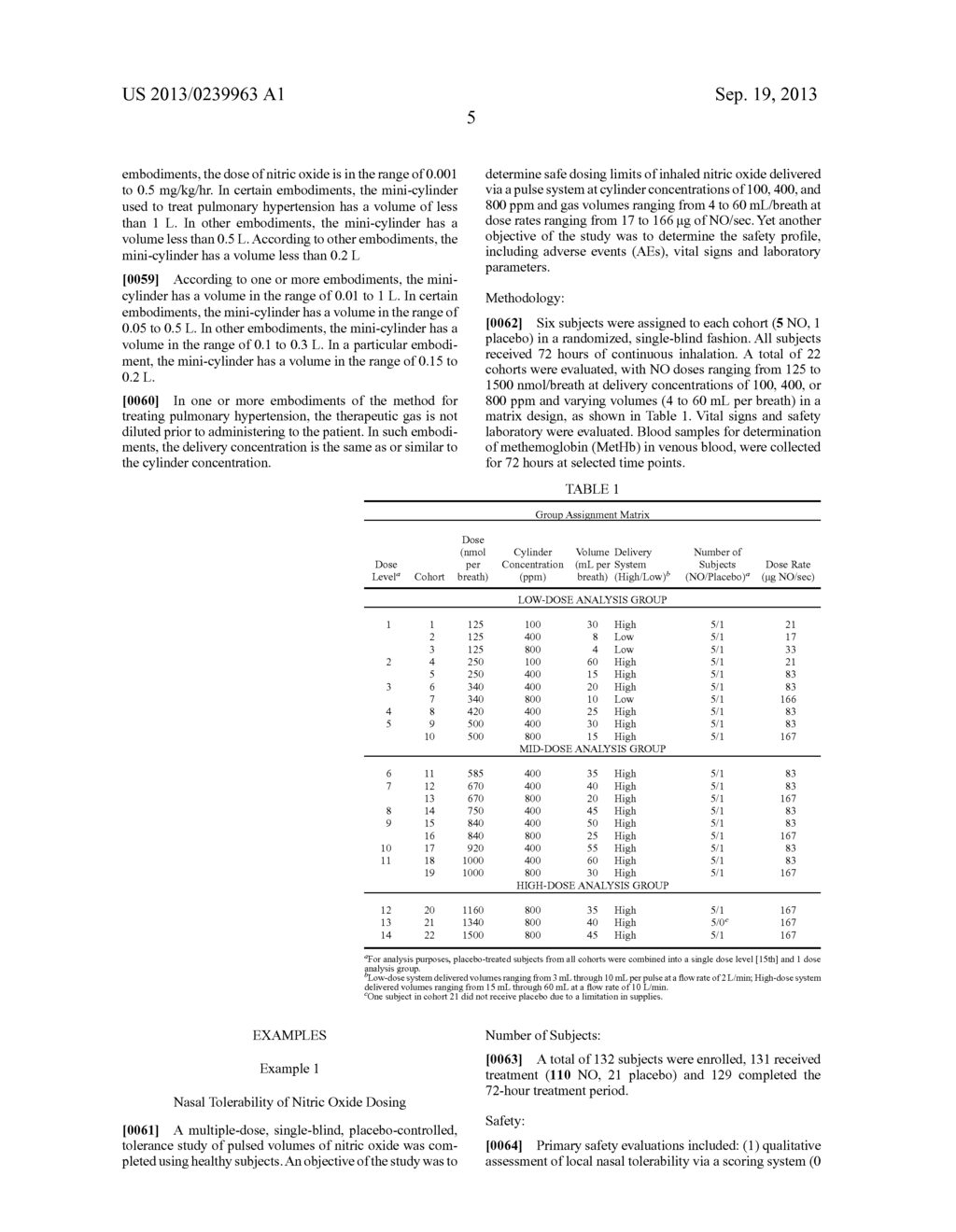 Methods Of Administering High Concentrations Of Nitric Oxide - diagram, schematic, and image 07