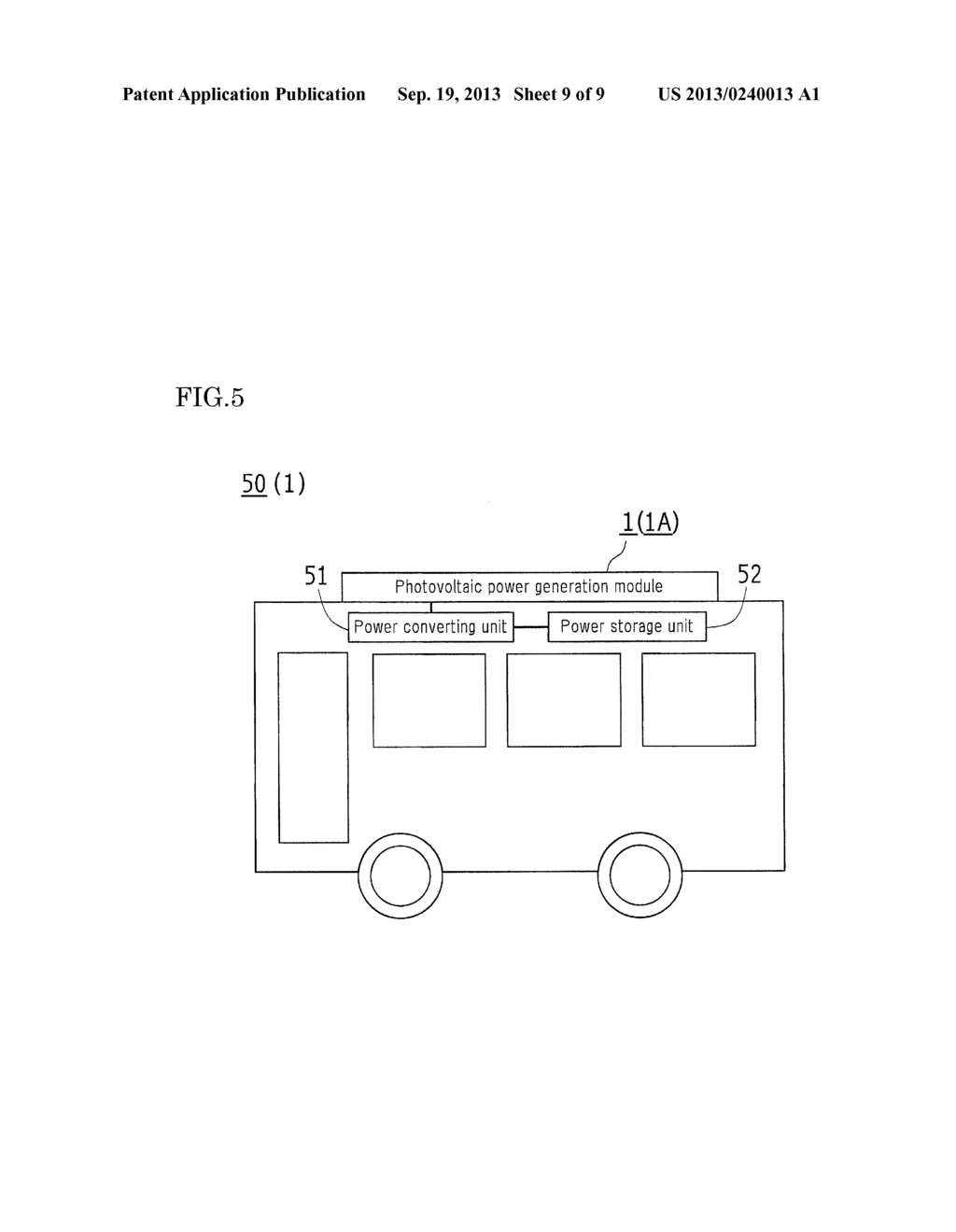 PHOTOVOLTAIC POWER GENERATION MODULE, PHOTOVOLTAIC POWER GENERATION MODULE     ARRAY, AND MOBILE UNIT - diagram, schematic, and image 10