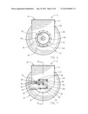 Pre conditioned air duct storage and deployment reel apparatus diagram and image