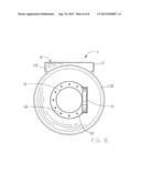 Pre conditioned air duct storage and deployment reel apparatus diagram and image