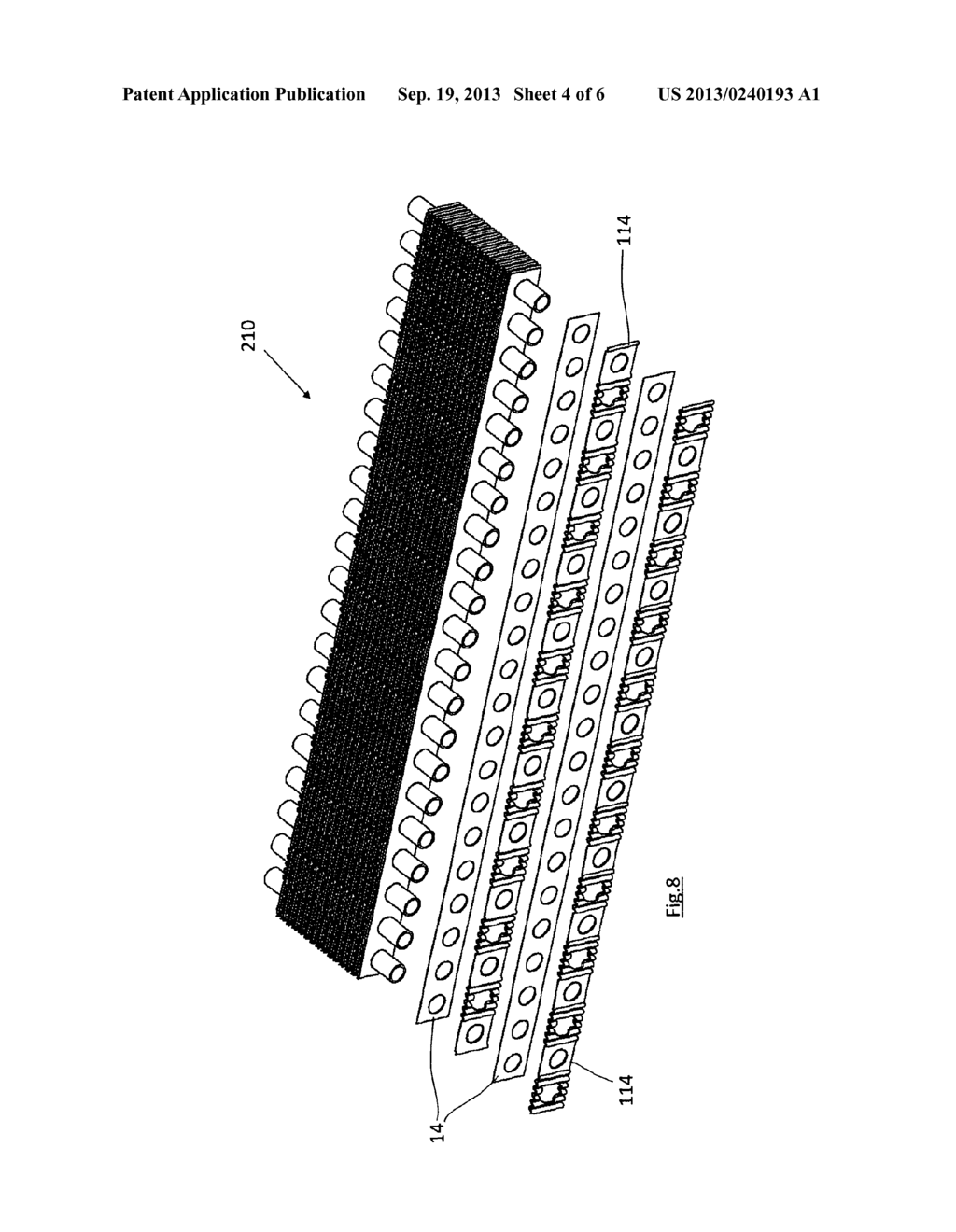 METHOD OF MANUFACTURING A HEAT EXCHANGER BLOCK, SPACER MEANS THEREFOR, AND     HEAT EXCHANGER BLOCK - diagram, schematic, and image 05