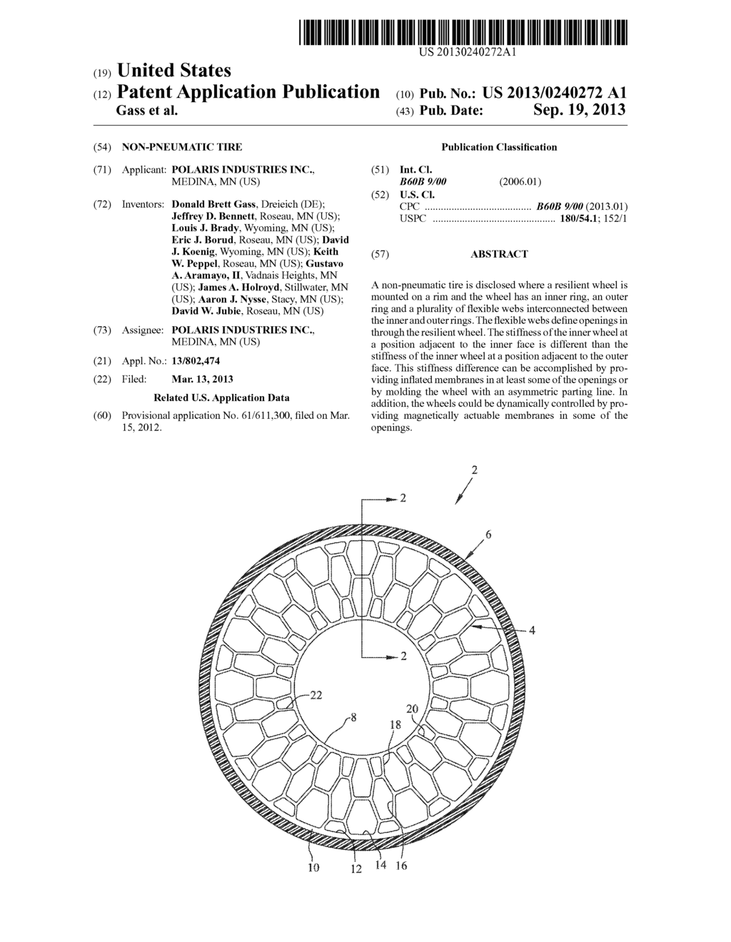 NON-PNEUMATIC TIRE - diagram, schematic, and image 01