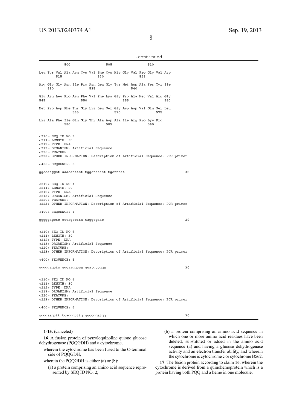 Glucose Dehydrogenase/Cytochrome Fusion Protein - diagram, schematic, and image 17