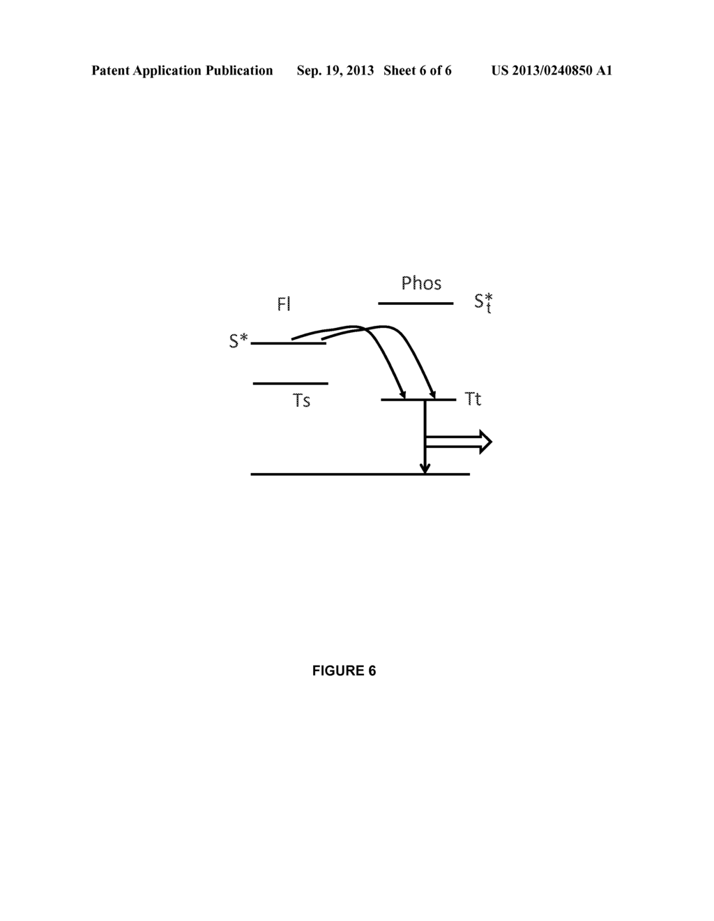 ULTRA-HIGH EFFICIENCY (125%) PHOSPHORESCENT ORGANIC LIGHT EMITTING DIODES     USING SINGLET FISSION - diagram, schematic, and image 07