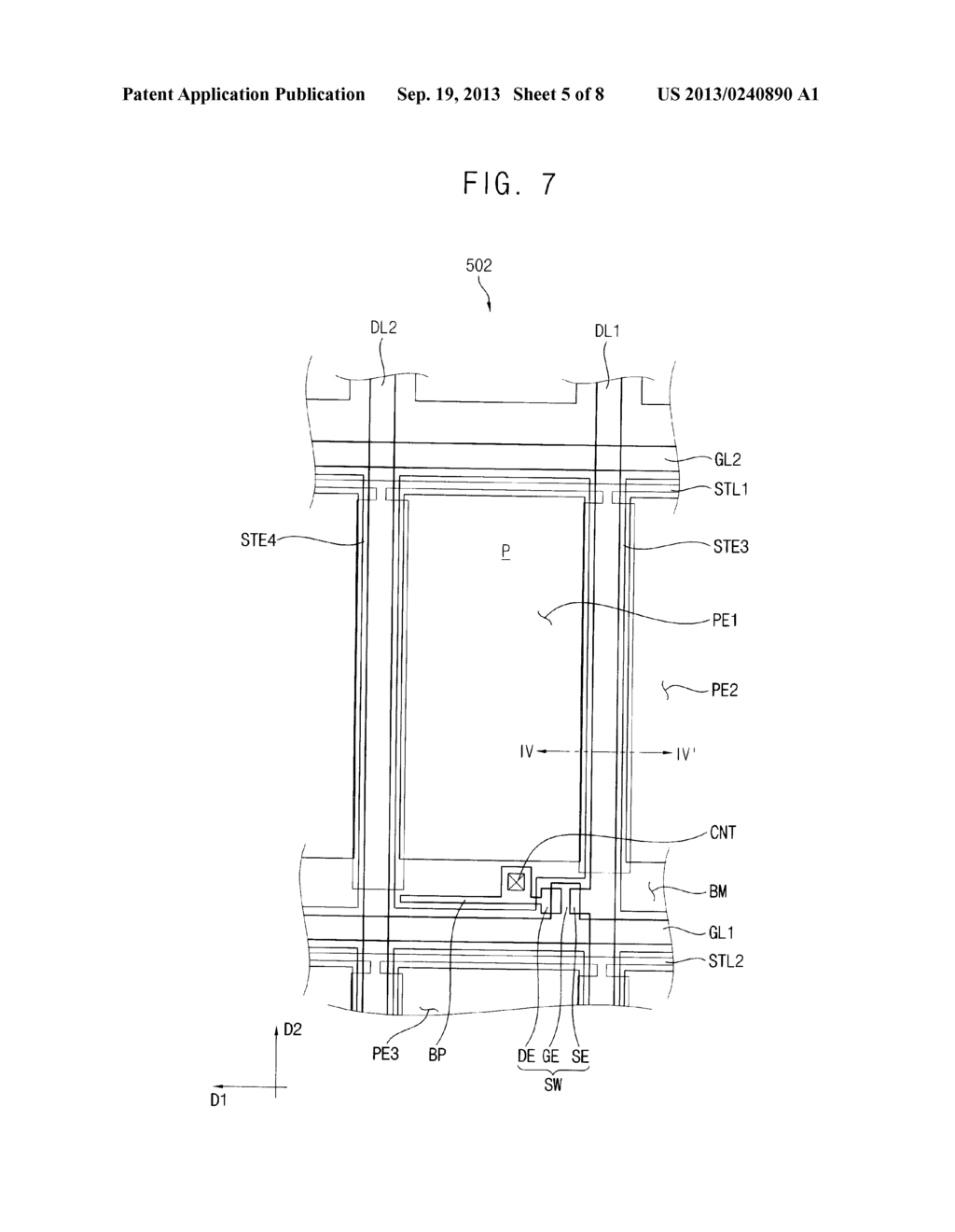 DISPLAY SUBSTRATE, METHOD OF MANUFACTURING THE SAME AND DISPLAY PANEL     HAVING THE SAME - diagram, schematic, and image 06