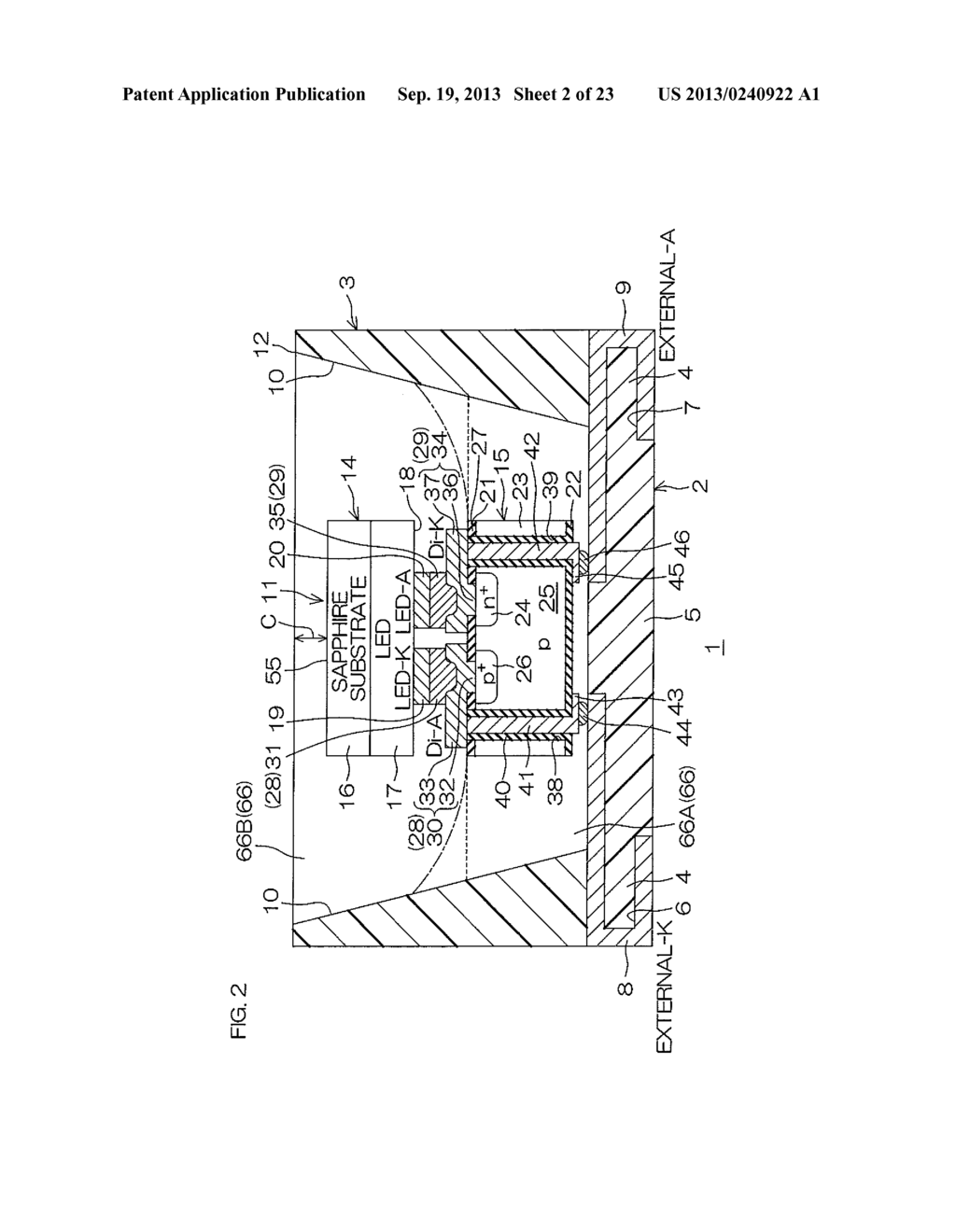 LIGHT-EMITTING ELEMENT UNIT AND LIGHT-EMITTING ELEMENT PACKAGE - diagram, schematic, and image 03