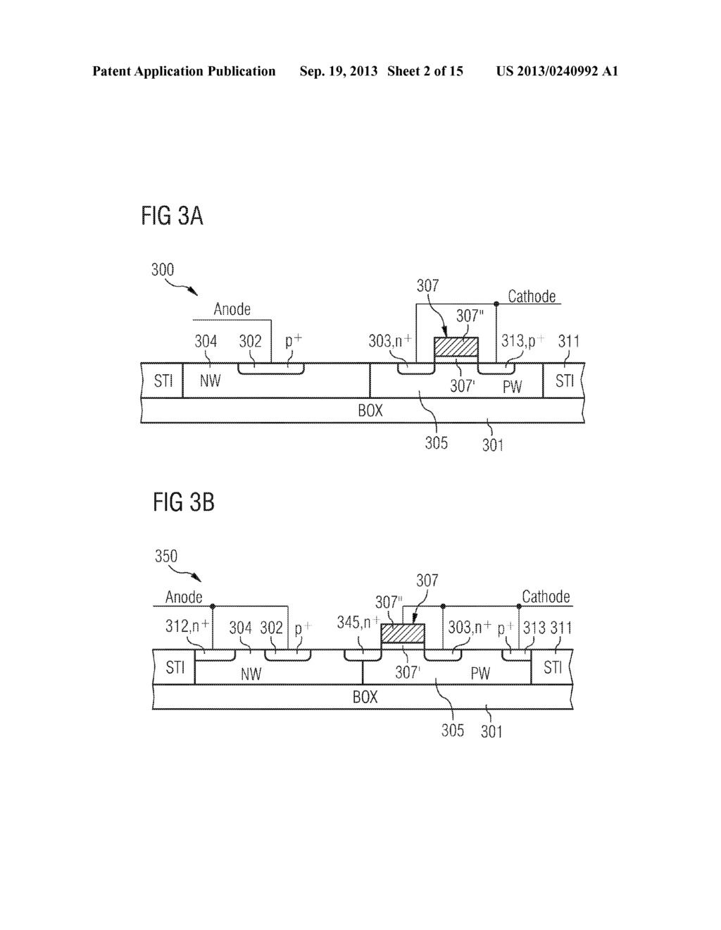 ESD PROTECTION ELEMENT AND ESD PROTECTION DEVICE FOR USE IN AN ELECTRICAL     CIRCUIT - diagram, schematic, and image 03