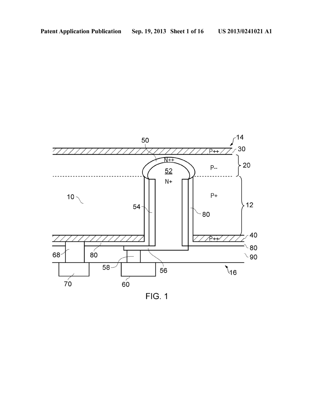 INTEGRATED CIRCUIT HAVING A SEMICONDUCTING VIA; AN INTEGRATED CIRCUIT     INCLUDING A SENSOR, SUCH AS A PHOTOSENSITIVE DEVICE, AND A METHOD OF     MAKING SAID INTEGRATED CIRCUIT - diagram, schematic, and image 02