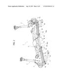 MOTOR-VEHICLE SUSPENSION SYSTEM WITH TRANSVERSE CONTROL ARMS AND CENTRAL     LEAF SPRING CONNECTING THE ARMS diagram and image