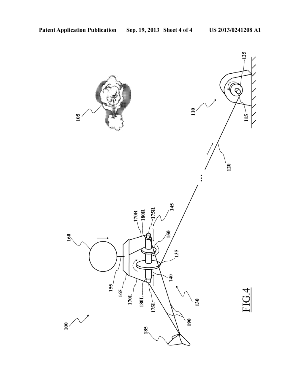 SAIL SYSTEM FOR GENERATING ENERGY FROM A FLUID FLOW - diagram, schematic, and image 05