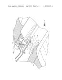 CONSOLE ASSEMBLY FOR USE IN AN AUTOMOTIVE VEHICLE diagram and image